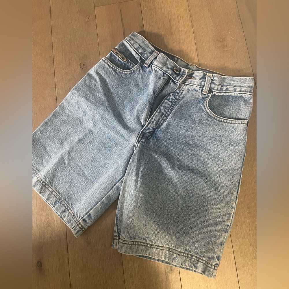 Classic Vintage Blue Denim Jean Shorts